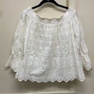 Love shack fancy white eyelet top